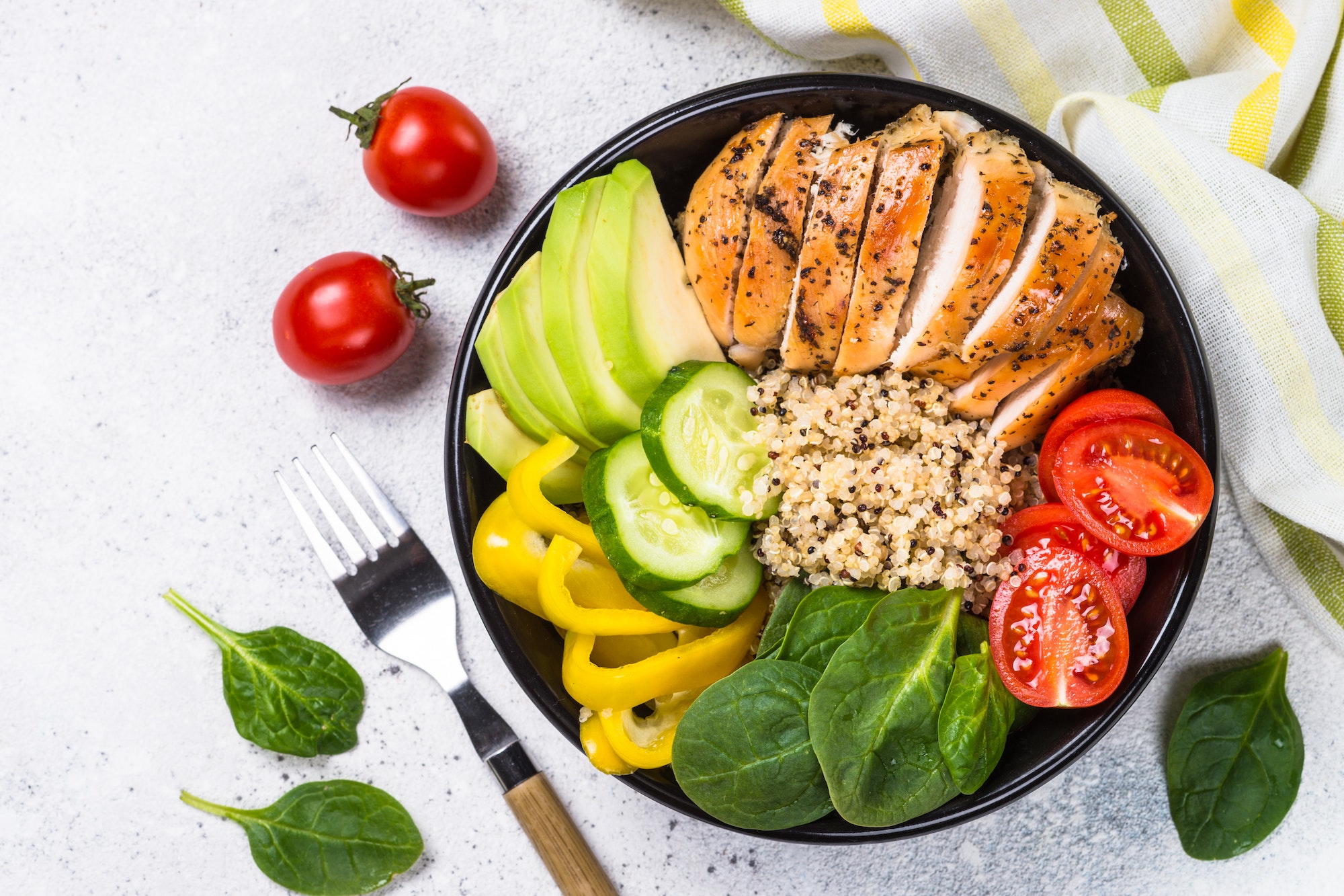 Bol de quinoa et légumes